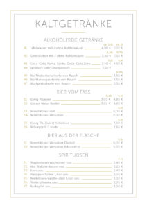Speisekarte Giebel und Galopp 08